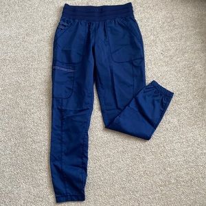 Navy Blue Scrub Jogger Bottoms